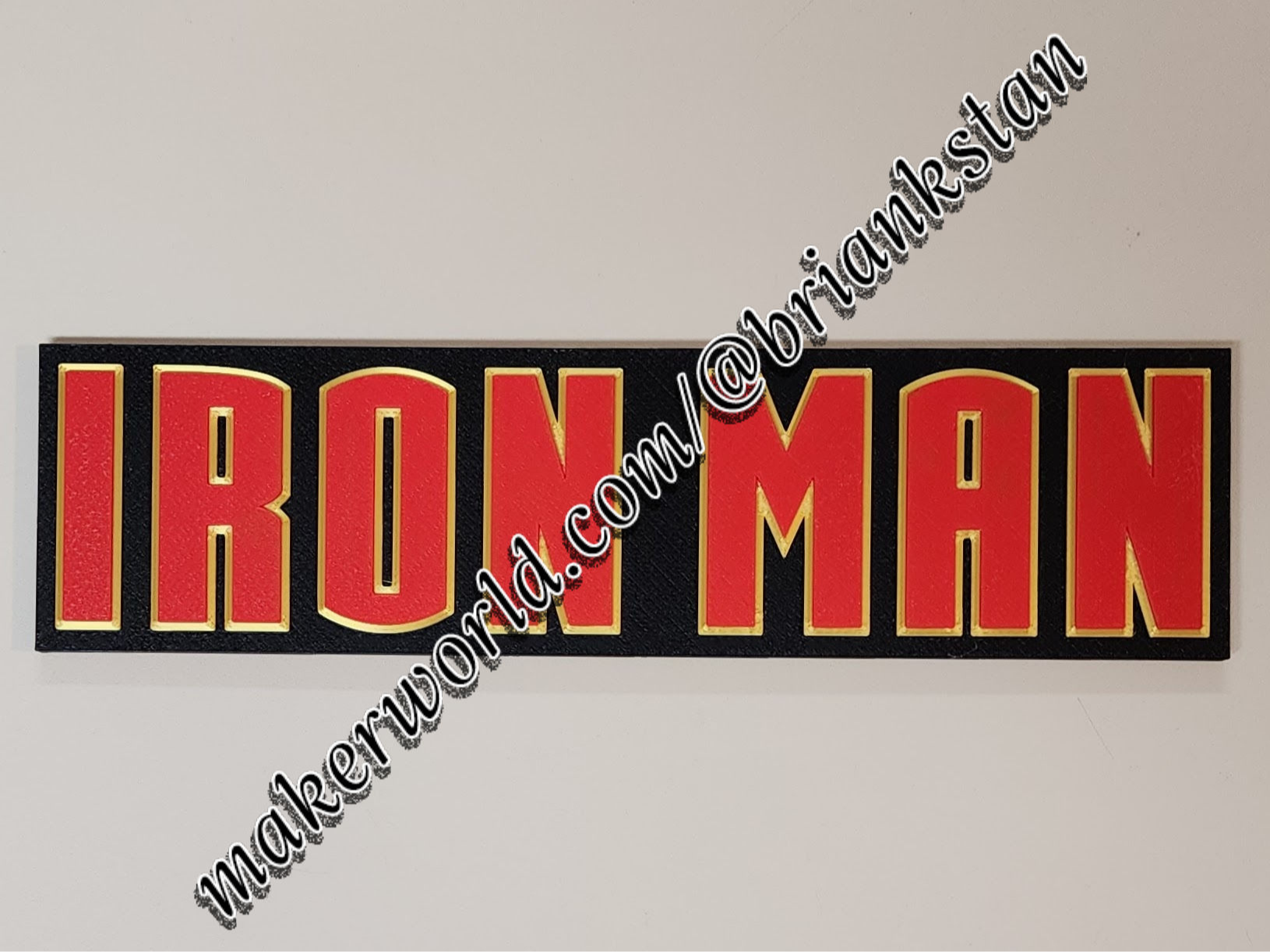 Iron Man Logo Wall Art