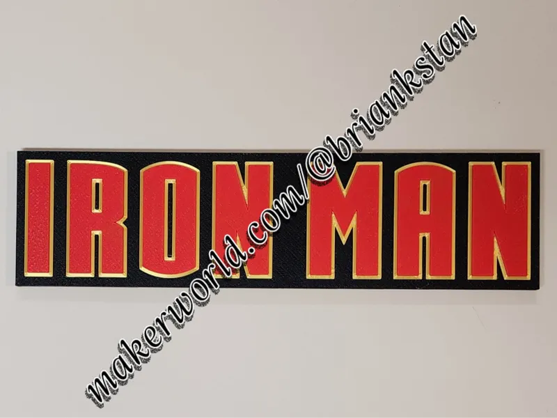 Iron Man Logo Wall Art