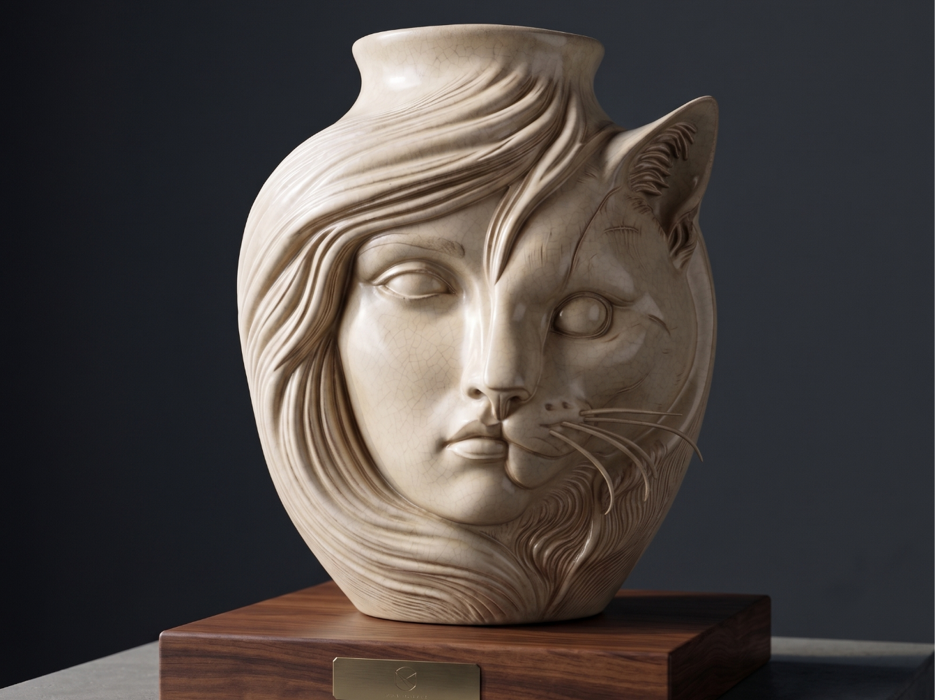 Bastet's Mirror Vase