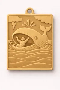 Porte-clés biblique Jonas et la baleine — photo 3