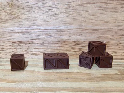 Tabletop Miniature Crates