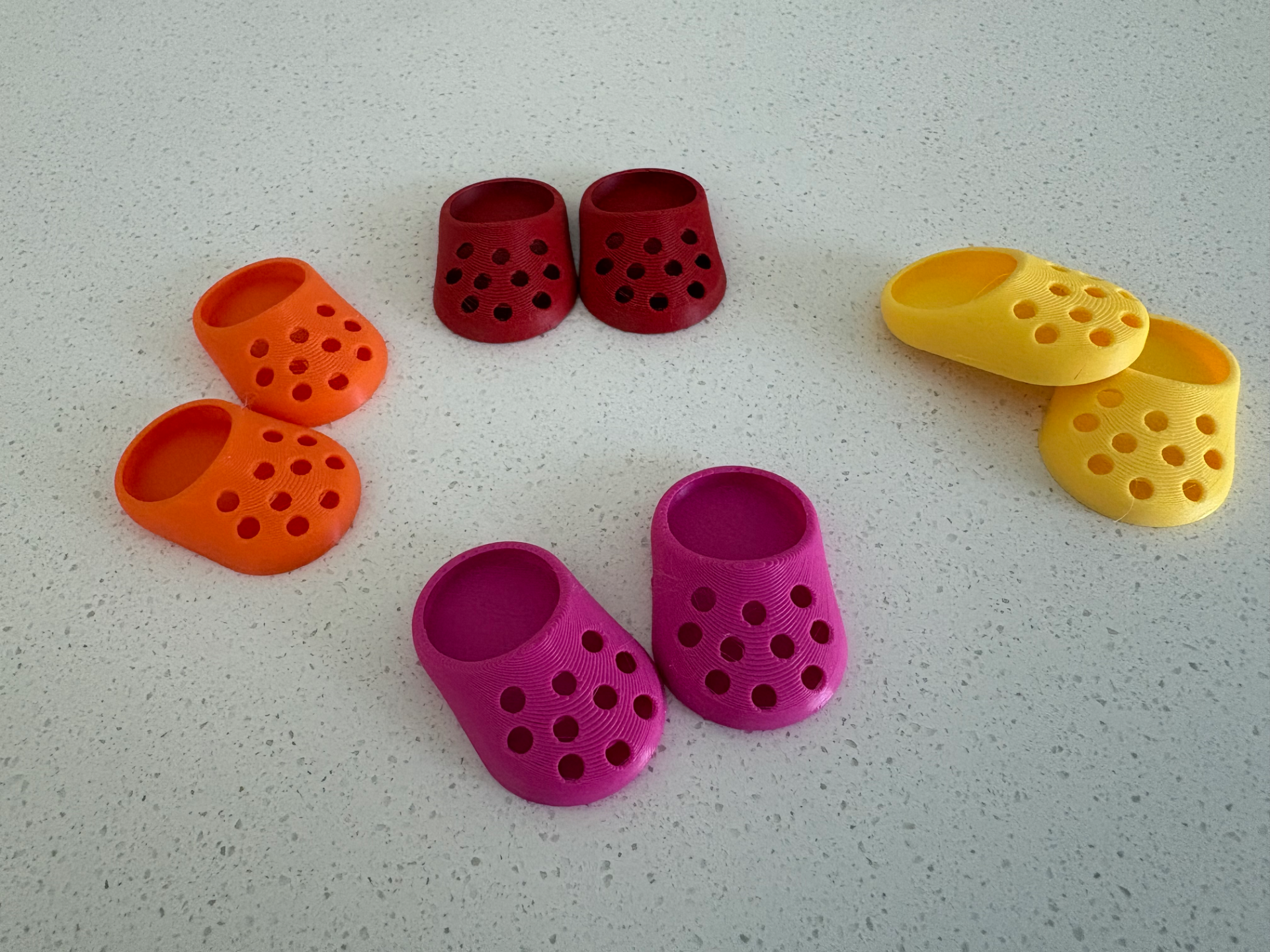 Tiny Crocs-Style Clogs for Small Display Figures