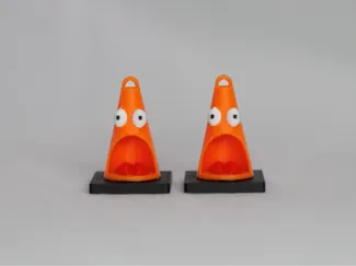 Skidward the Traffic Cone Earrings