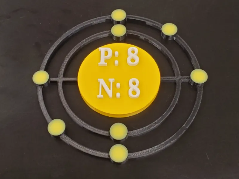 Oxygen Bohr Model