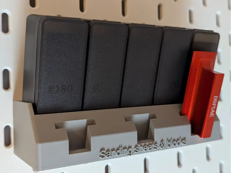 DSPIAE Sanding set and block holder (SKADIS)