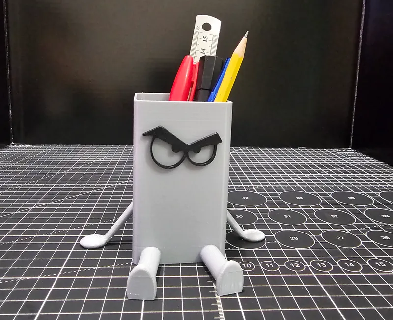 Angry pencil holder