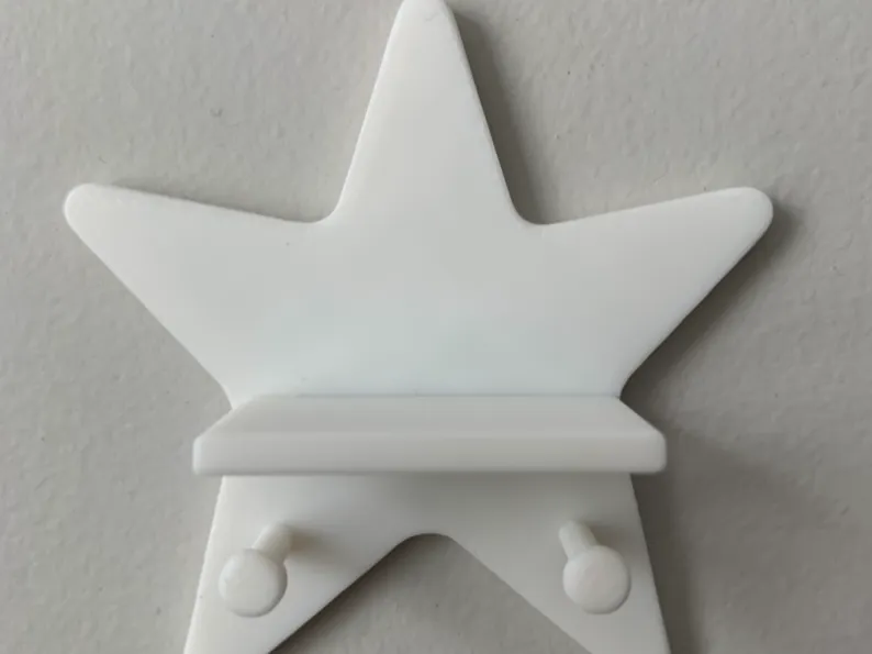 Star Shelf with Hooks