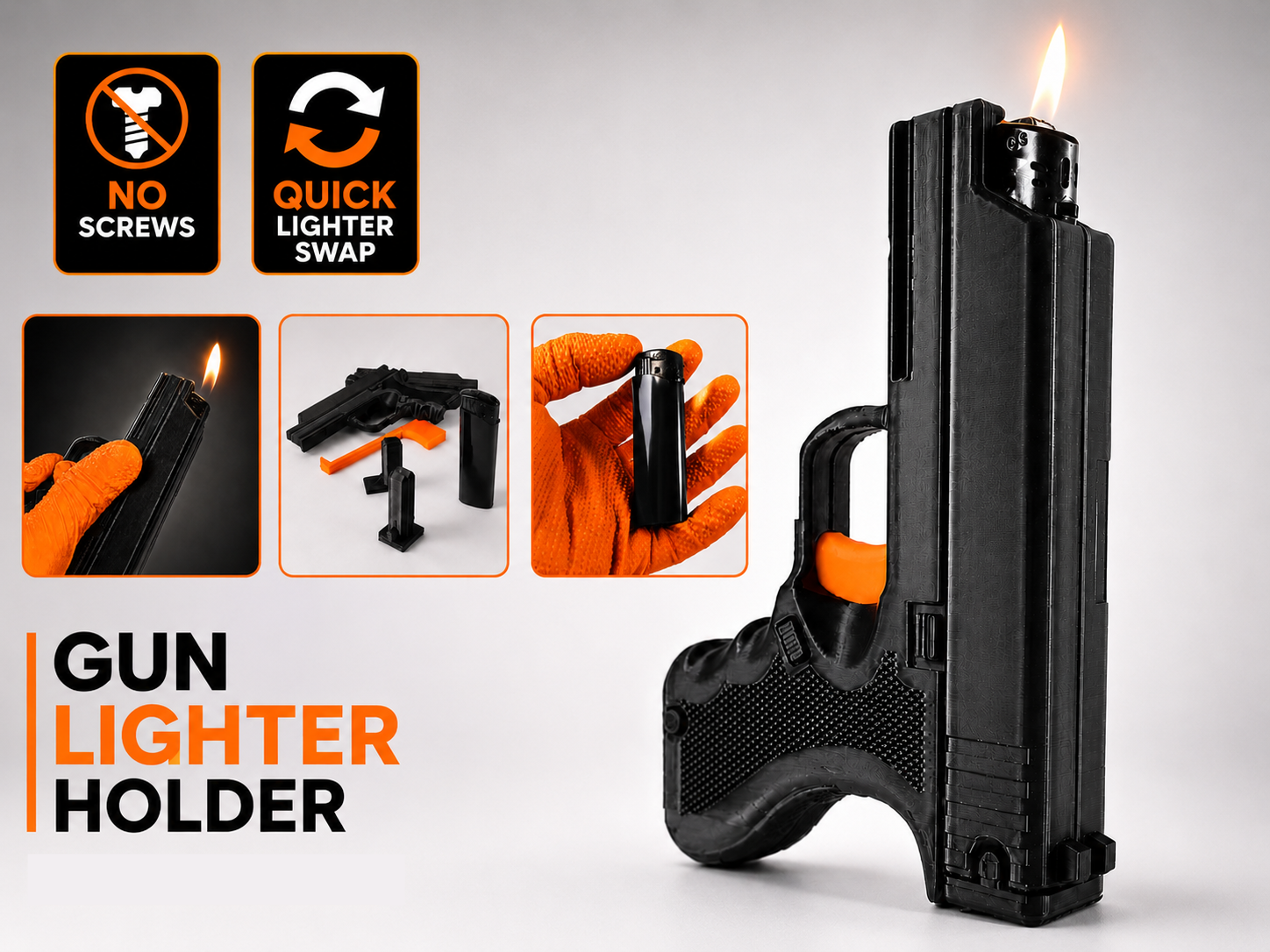PistoLighter – Gun-Shaped Lighter Case 
