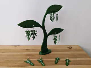 Philodendron earrings