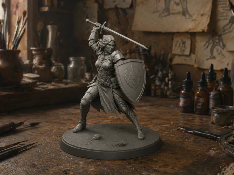 Fantasy Menschen Feldherrin