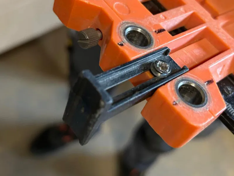 Stop for Blum drill gauge