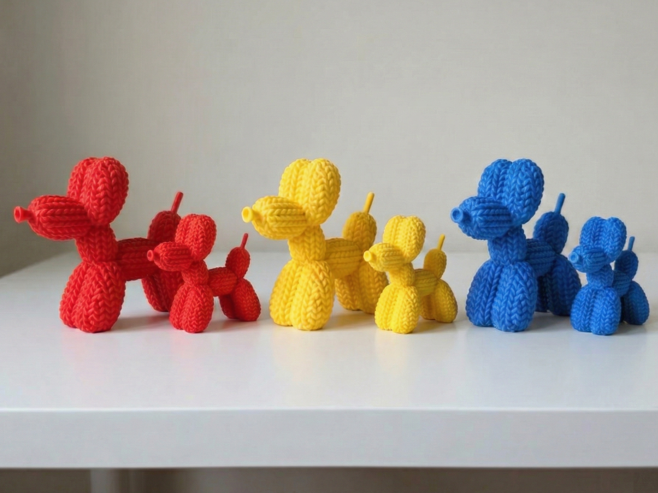 Miniatura 3 do modelo 3D 针织气球狗