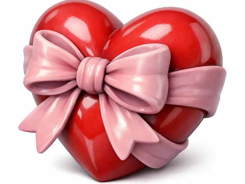 Valentine Heart – AI-Generated 3D Model Comparison