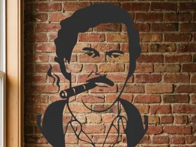 Pablo Escobar silhouette