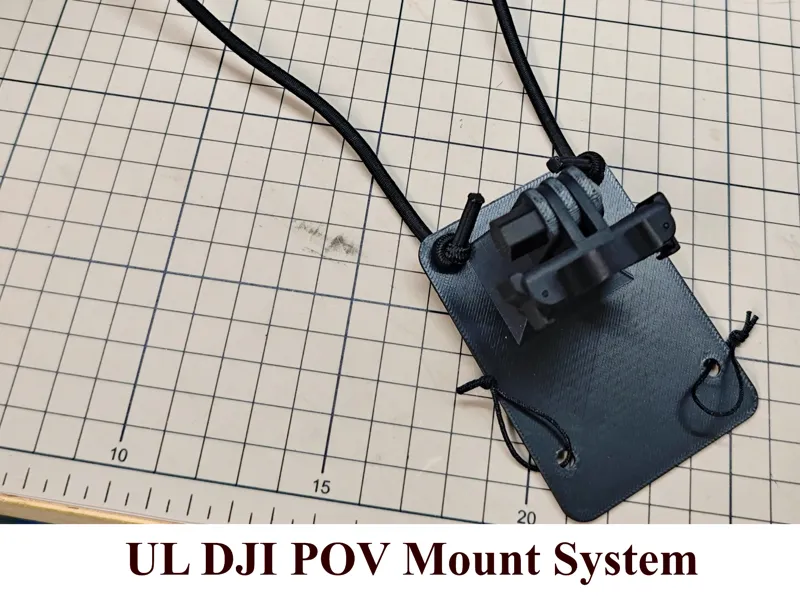 Ultra-Light DJI Action Neck POV Plate & Level Mod