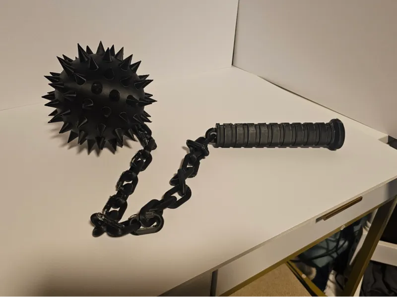 Medieval Flail (Single Print, No Assembly)