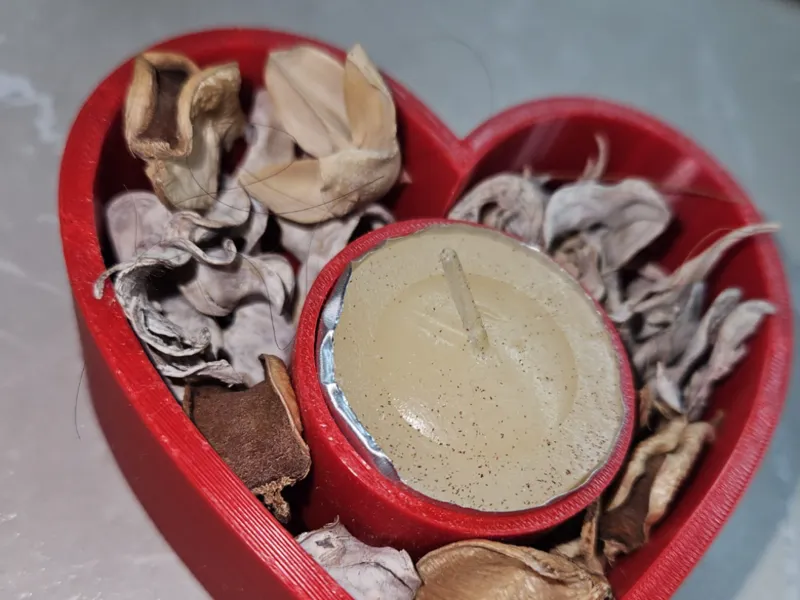 Portafiori e portacandela a forma di cuore