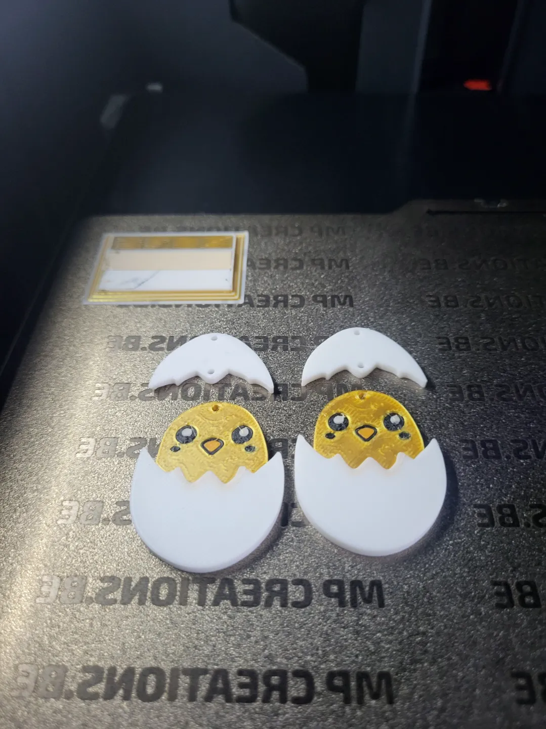 easter chick earring view 2