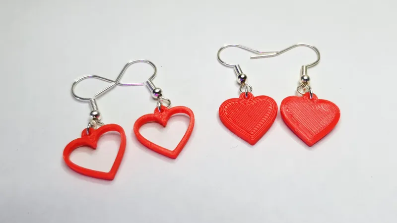 Simple Heart Earrings