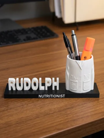 Soporte: Porta Canetas de Nutricionista — vista de referencia 2