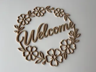 Welcome Blumenkranz und Türkranz