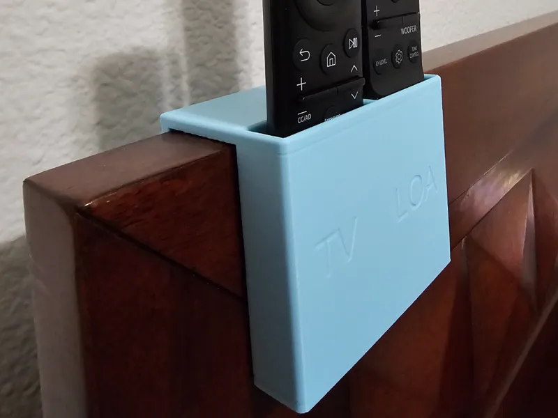 TV remote control for bed headboard