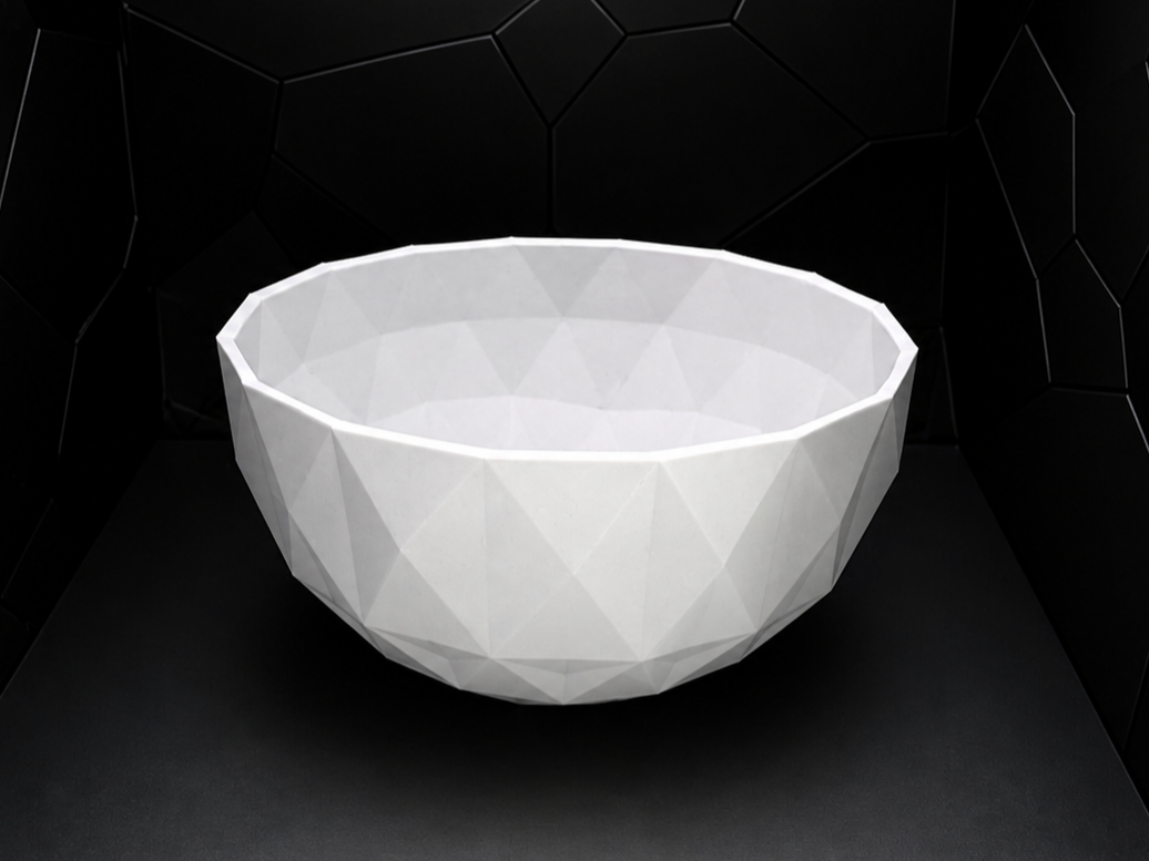 Low-Poly Schüssel | Minimalistisches Design