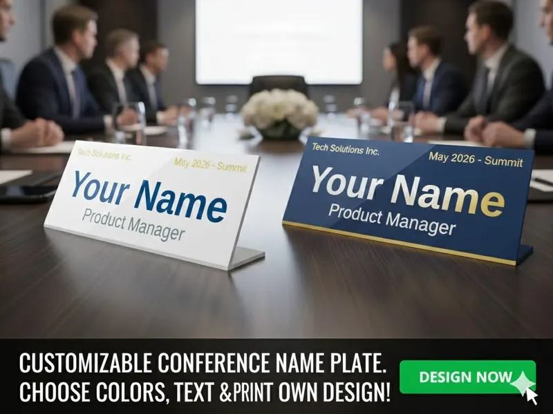 Professional Customizable Parametric Table Card