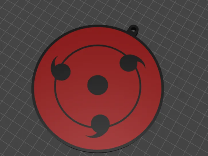 Naruto anime sharingan Uchiha clan eyes keychain