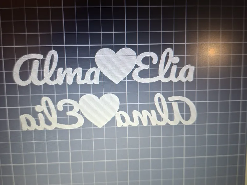 nome Alma elia con cuore