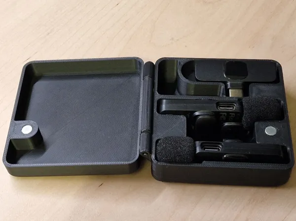 Étui magnétique pour micro-cravate sans fil