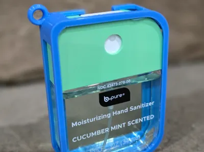 B-Pure Hand Sanitizer Cover Keychain