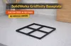 Grid Sizes 1x1 to 5x5 Baseplates Without Magnet Holes