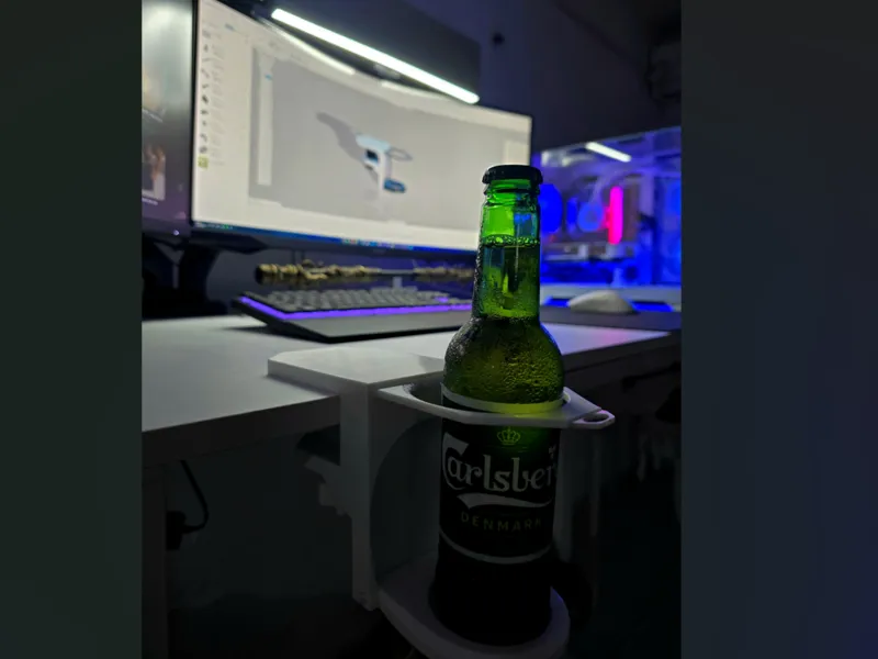 Clamp-On Cup & Bottle Holder