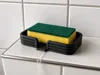 Sponge holder with water drain