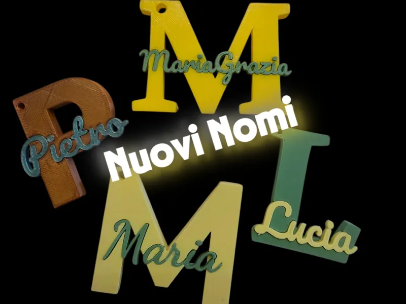 Portachiavi con nome ad incastro