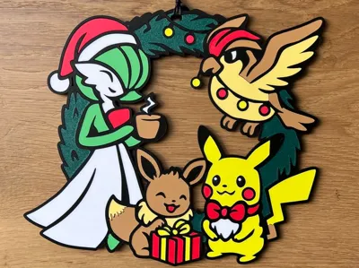 Pokémon Christmas Wreath 