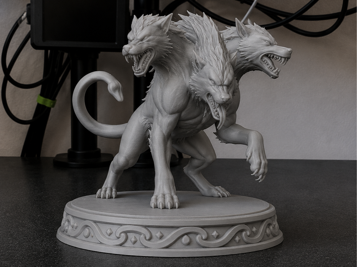 Cerberus Wolf Monster Mythical Three-Headed Beast