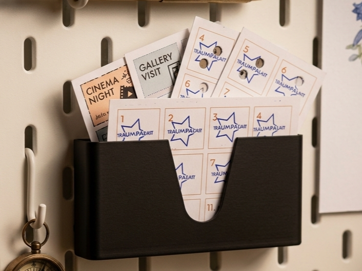 Skadis Paper tray, box, postcards, notes, cards