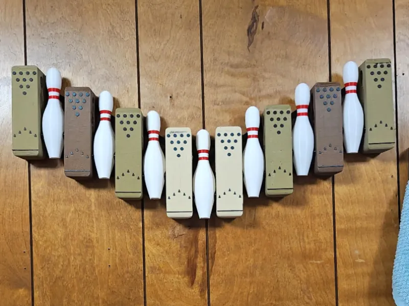 Bowling Pin Style Coat Rack - Modular