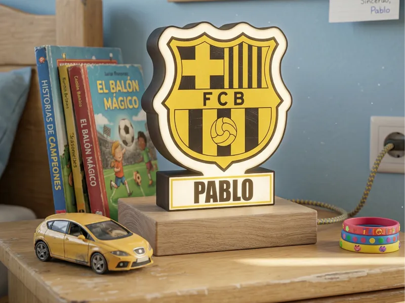 Lightbox Escudo Barça Personalizable