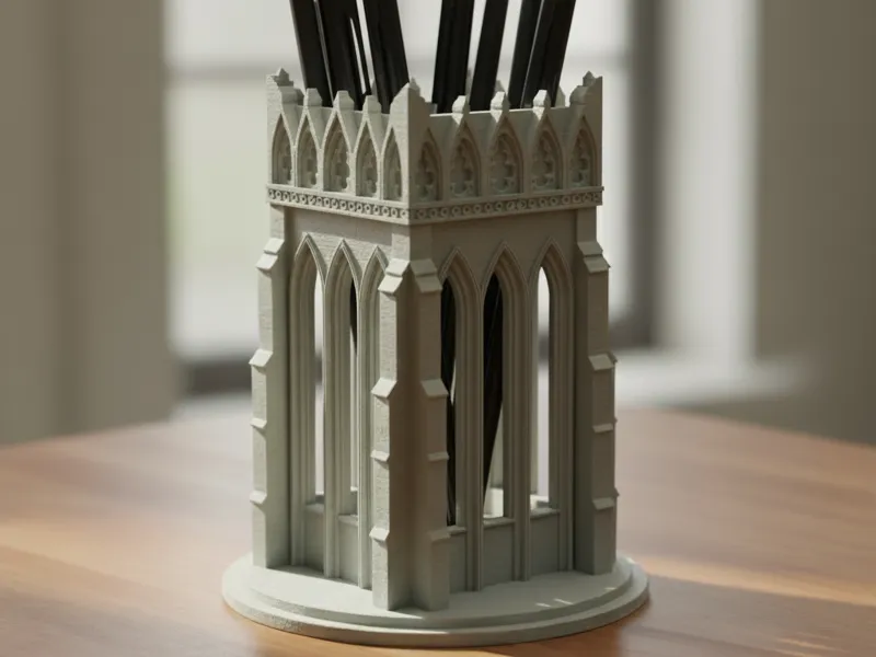 Cathedral-themed Pen Holder