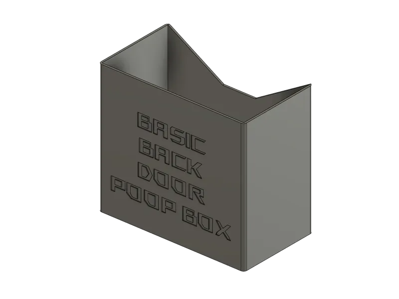 Basic Back Door Poop Box - P/X Series