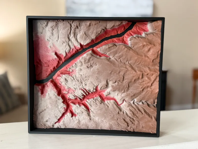 Grandstaff Canyon (Utah) Topography Map