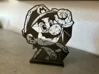 Mario low poly à poser, avec support — photo 2