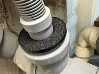 Ablauf 40mm PVC für Bauknecht Waschmaschine
