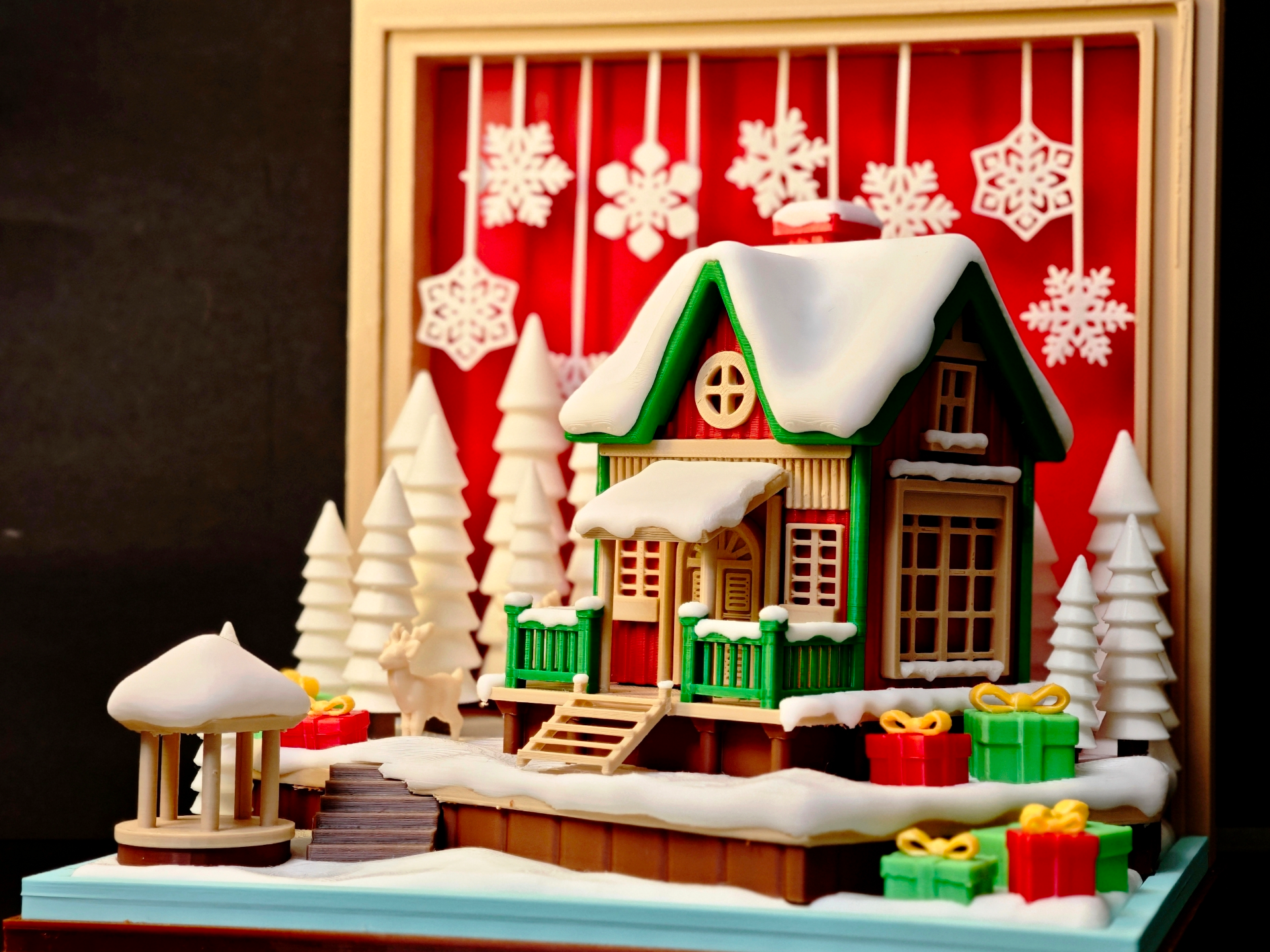 Christmas present （LED lights can be installed）