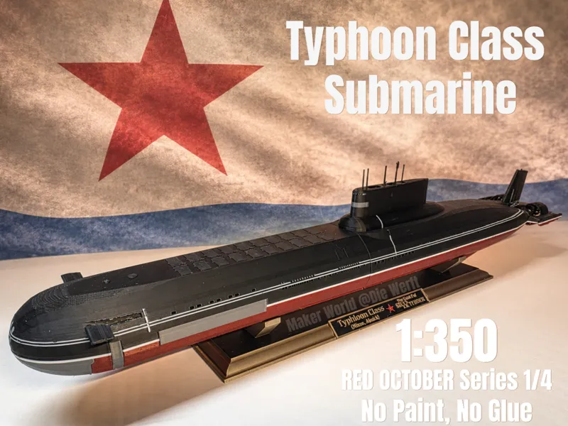 Typhoon Class Submarine 1:350