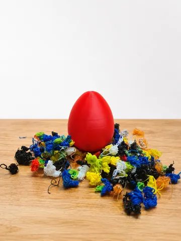 Accesorio para impresora 3D: Rattle egg — vista de referencia 3