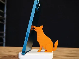 Dog phone stand